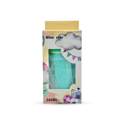 Blue Star Wide Caliber Glass Feeding Bottle (240 Ml)