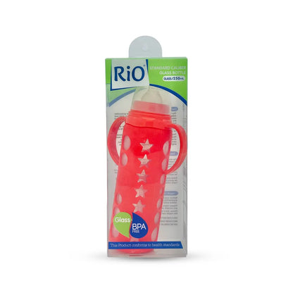 Rio Standard Caliber Glass Feeding Bottle (250 Ml)