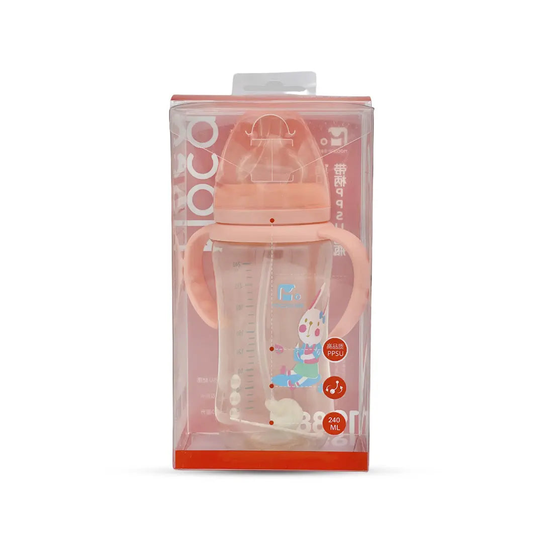Mocare Wide Caliber Ppsu Feeding Bottle (240 Ml)