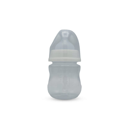 Baby Spring Manual Breast Pump & Wide Caliber Feeding Bottle (150 Ml)