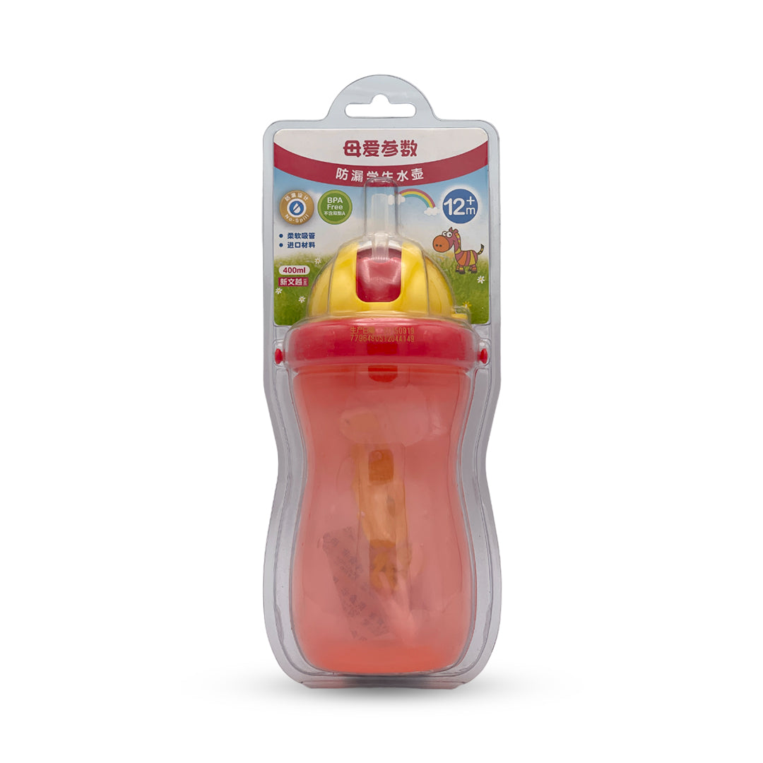 Bobo Juice/Water Bottle With Straw (400 Ml)