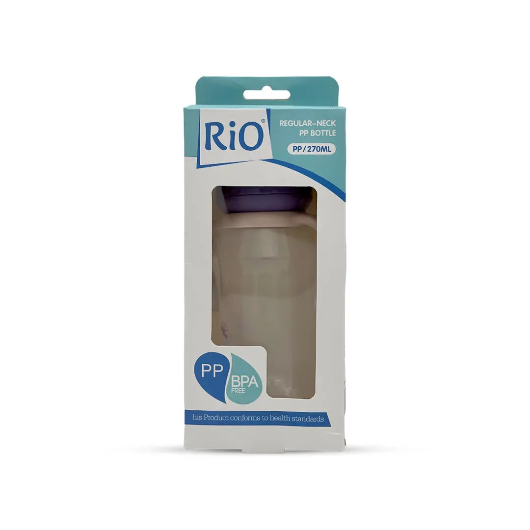 Rio's Regular Caliber- transparent PP Feeding Bottle (270 ml)