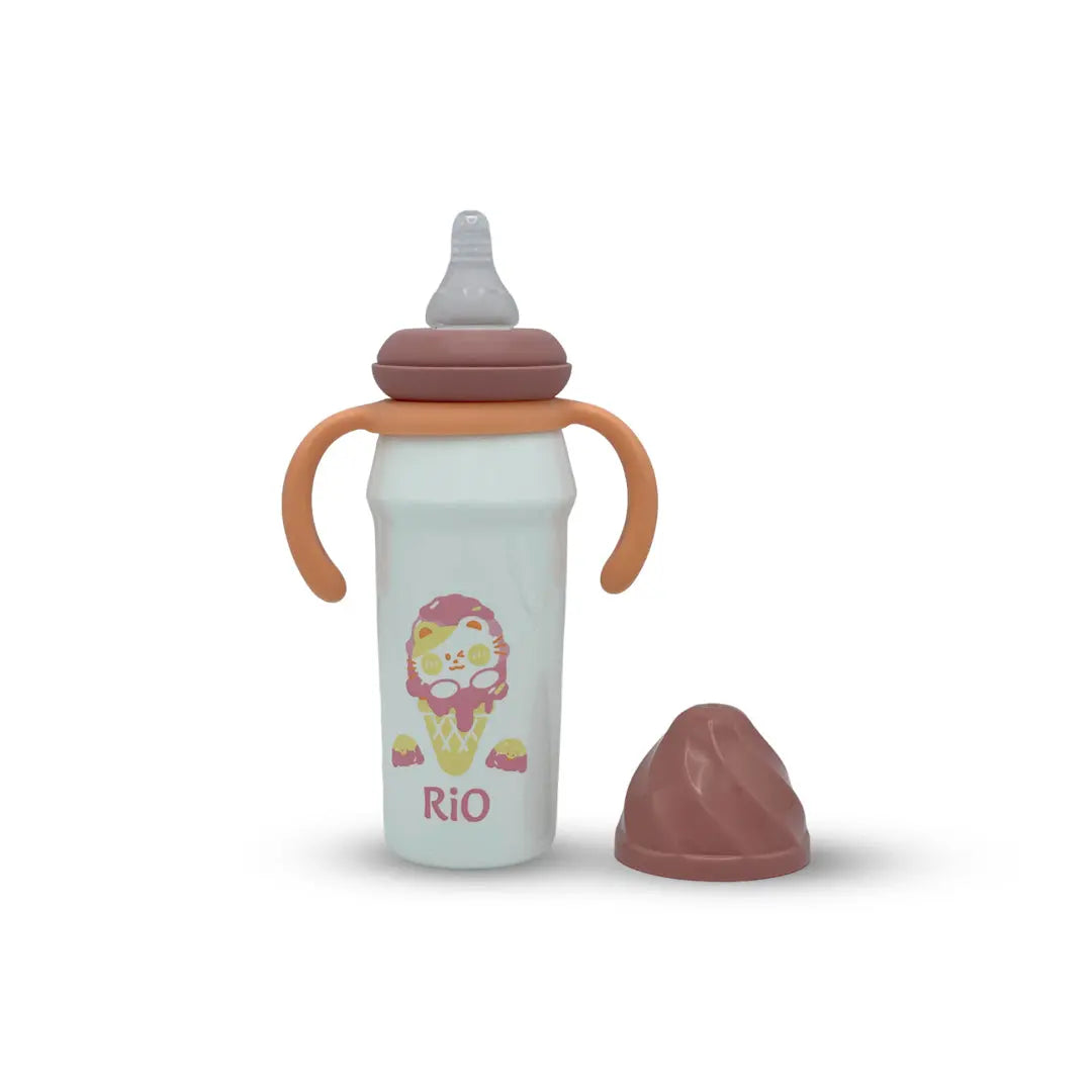Rio's Regular Caliber- white PP Feeding Bottle (270 ml)