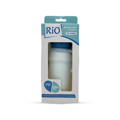 Rio's Regular Caliber- white PP Feeding Bottle (270 ml)