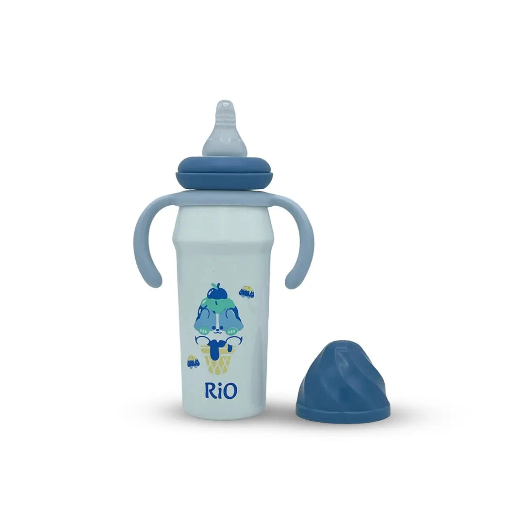 Rio's Regular Caliber- white PP Feeding Bottle (270 ml)