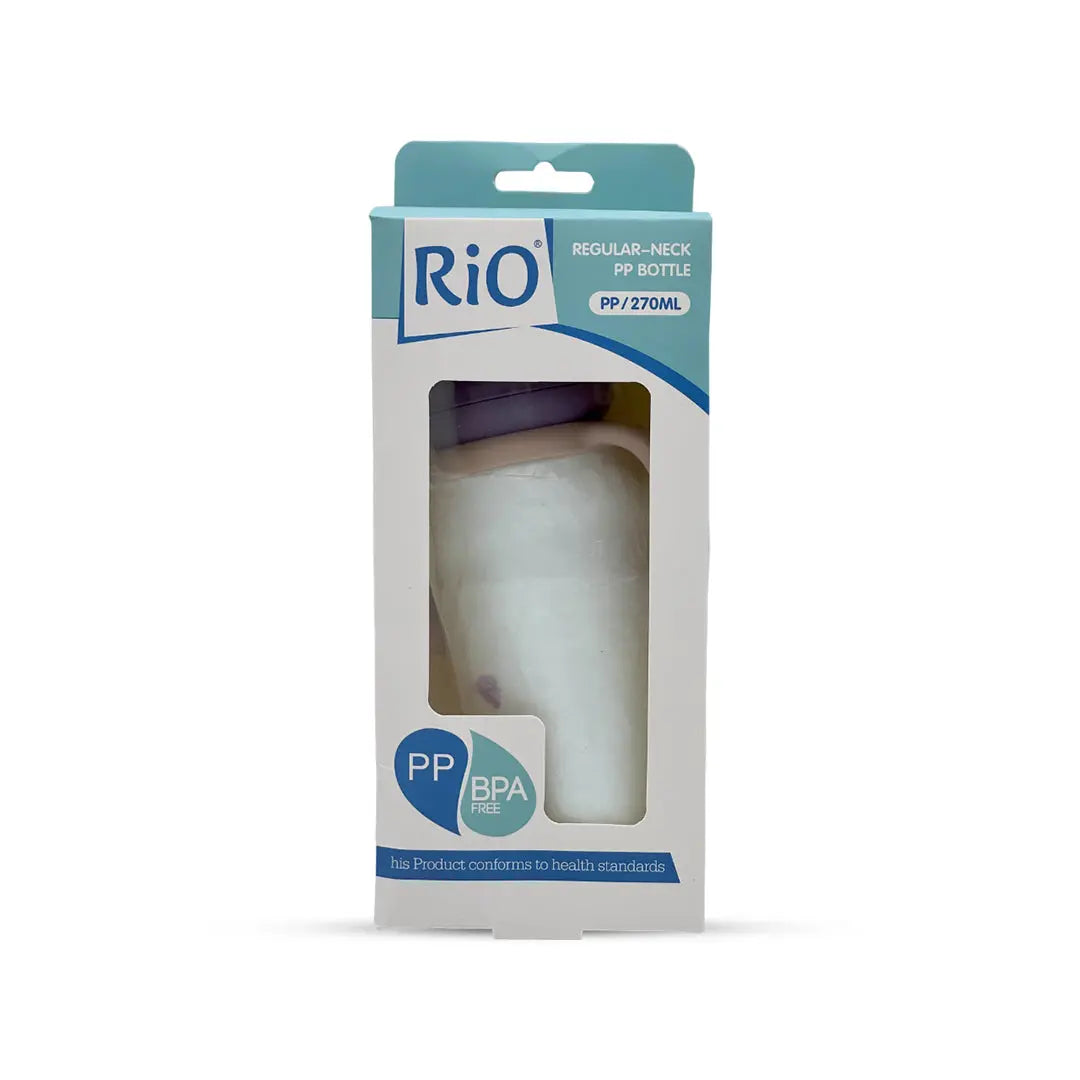Rio's Regular Caliber- white PP Feeding Bottle (270 ml)