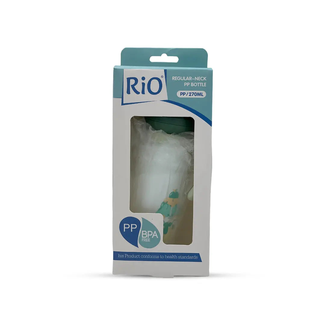 Rio's Regular Caliber- white PP Feeding Bottle (270 ml)