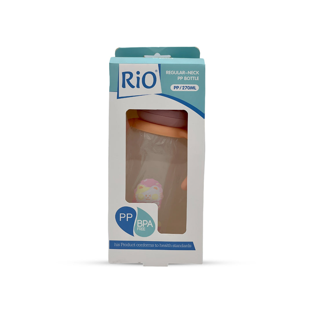 Rio's Regular Caliber- transparent PP Feeding Bottle (270 ml)