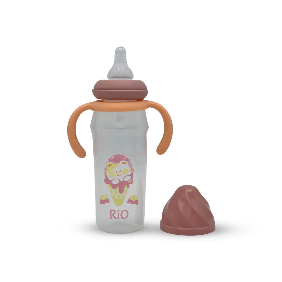 Rio's Regular Caliber- transparent PP Feeding Bottle (270 ml)