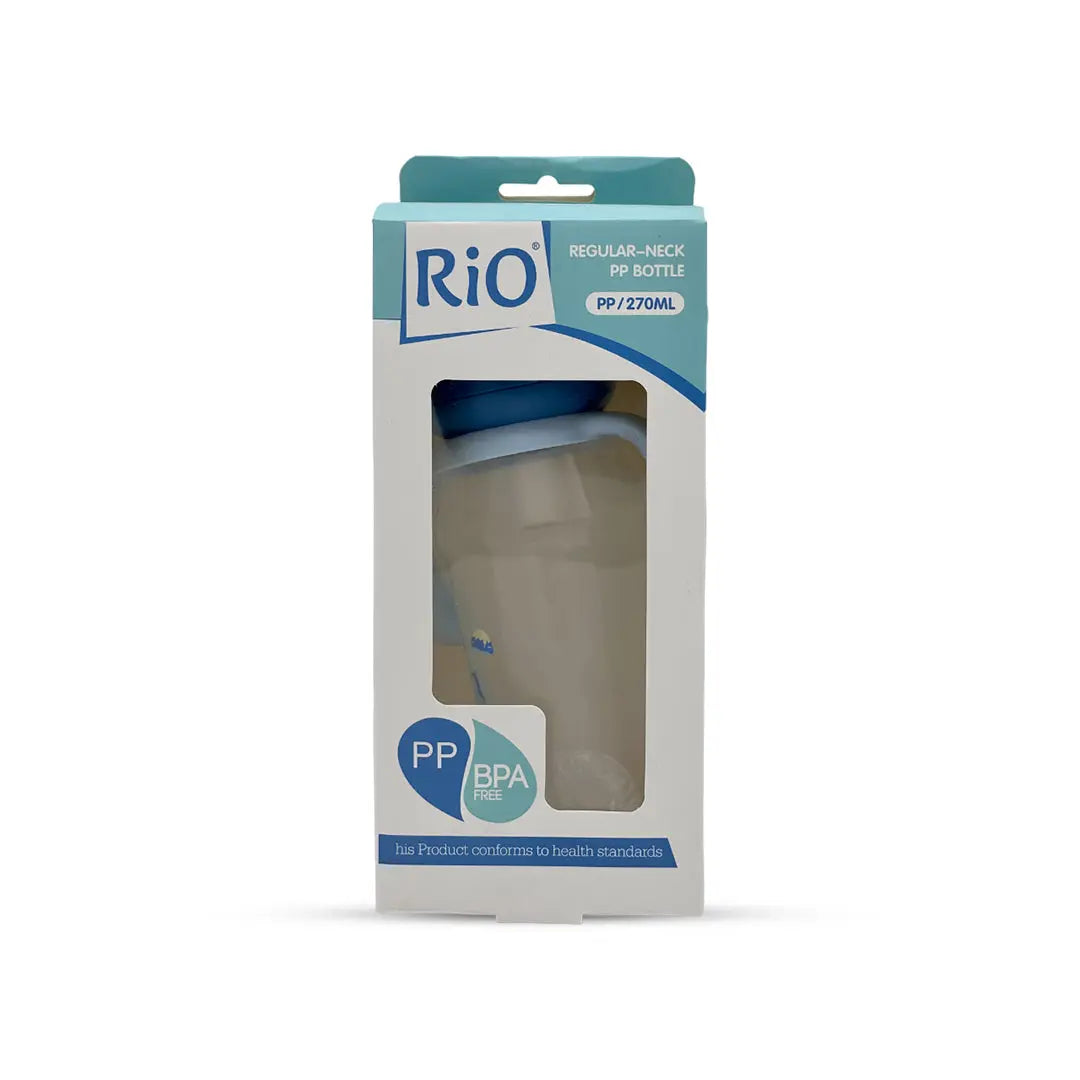 Rio's Regular Caliber- transparent PP Feeding Bottle (270 ml)