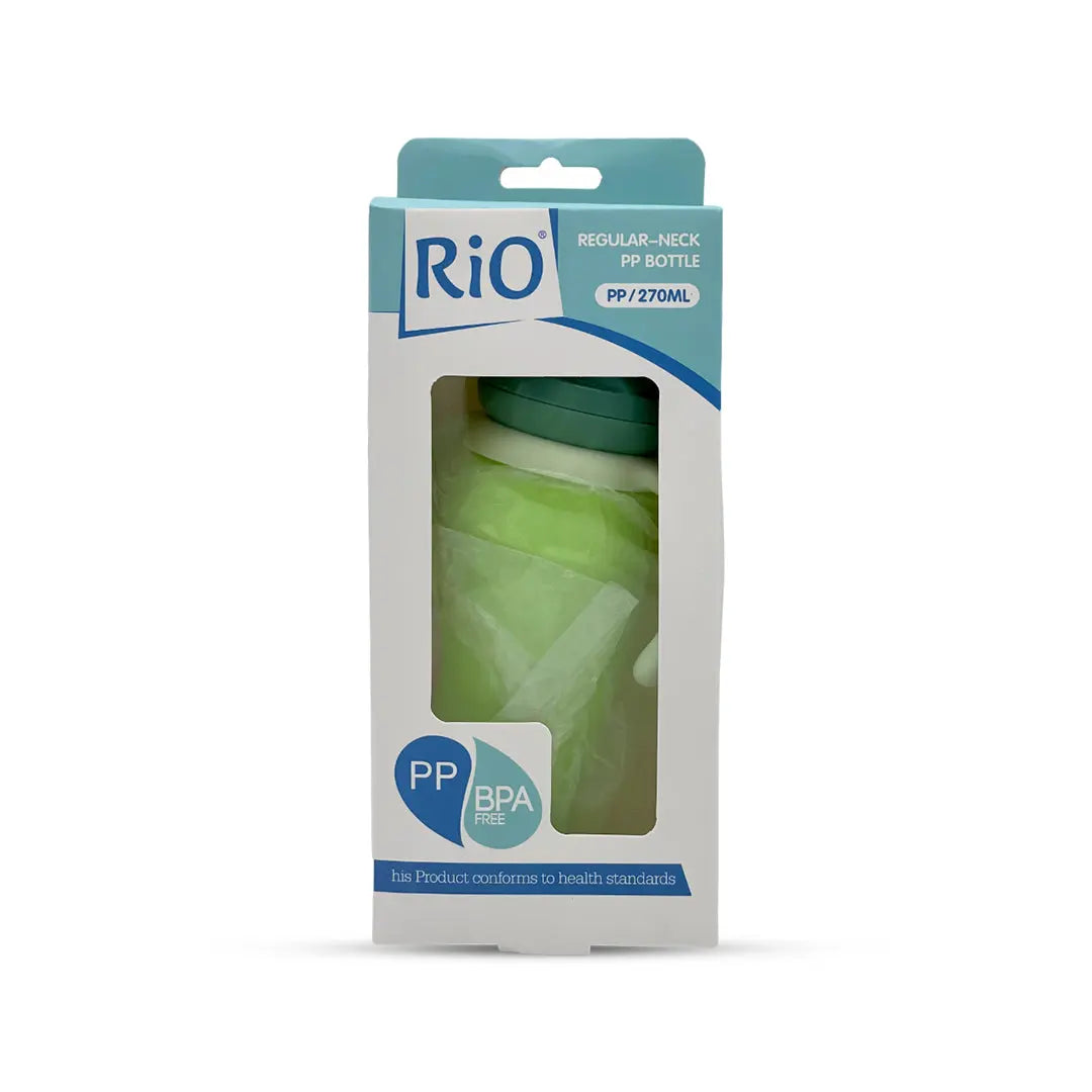 Rio's Regular Caliber- colored PP Feeding Bottle (270 ml)