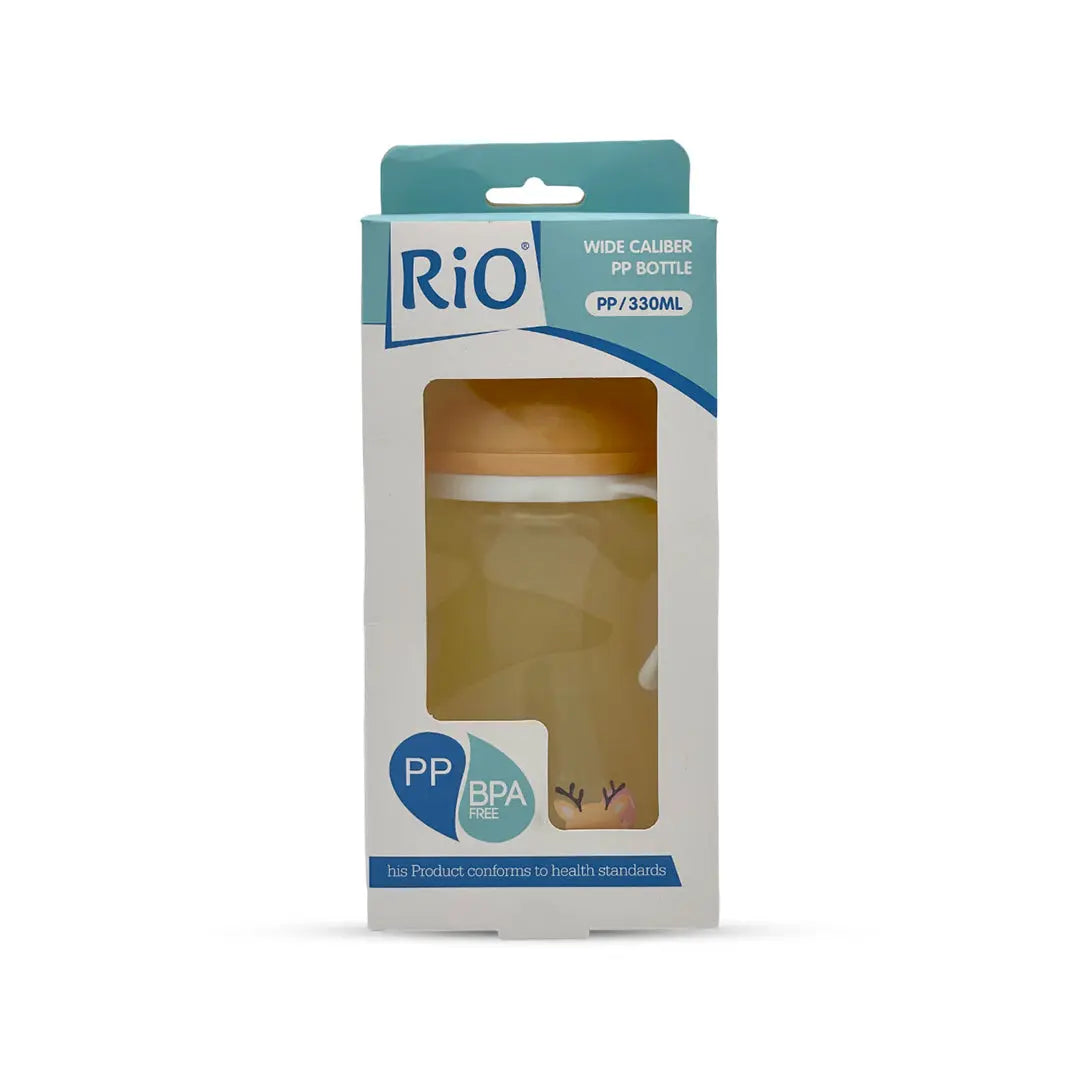 Rio's Wide Caliber-tinted color PP Feeding Bottle (330 ml)