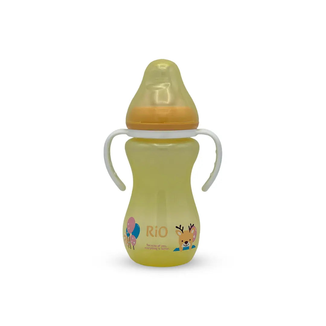 Rio's Wide Caliber-tinted color PP Feeding Bottle (330 ml)
