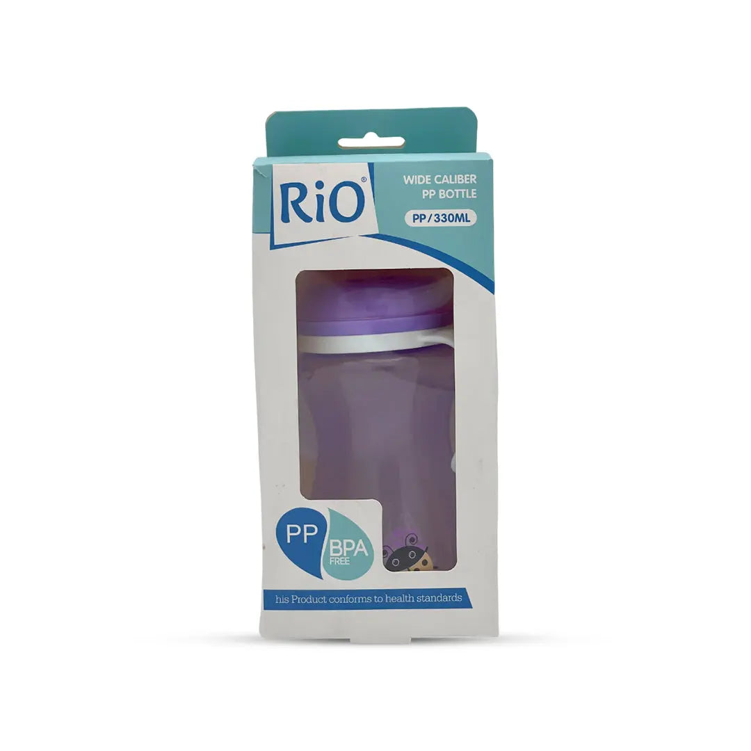 Rio's Wide Caliber-tinted color PP Feeding Bottle (330 ml)