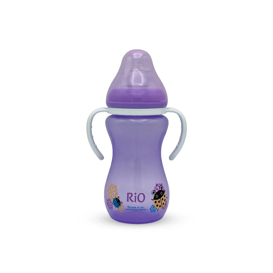 Rio's Wide Caliber-tinted color PP Feeding Bottle (330 ml)