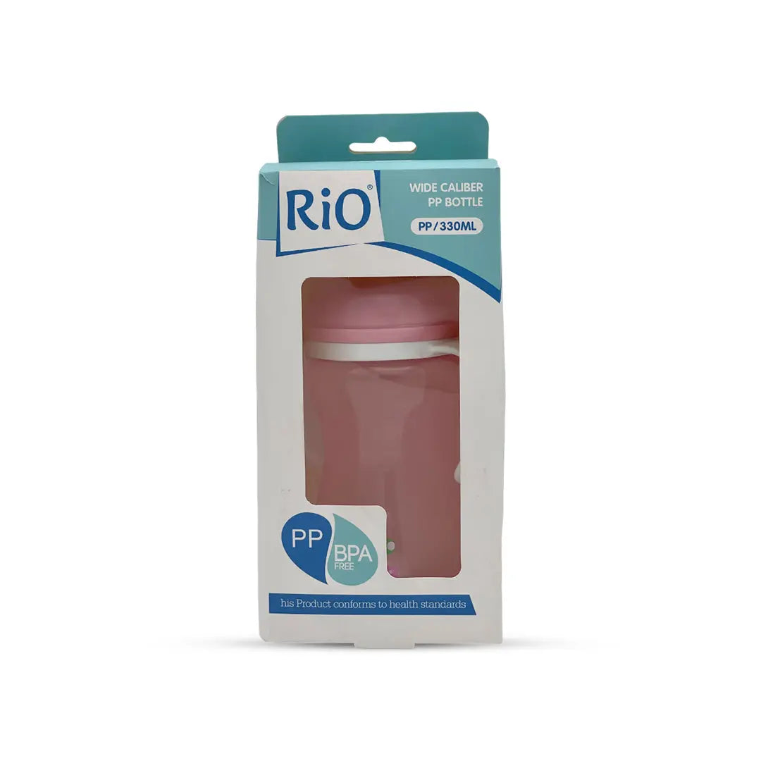 Rio's Wide Caliber-tinted color PP Feeding Bottle (330 ml)