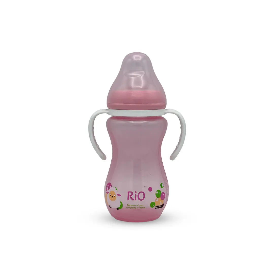 Rio's Wide Caliber-tinted color PP Feeding Bottle (330 ml)