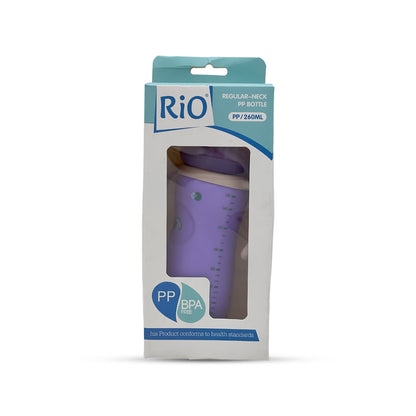 Rio's Regular Caliber- colored PP Feeding Bottle (260 ml)
