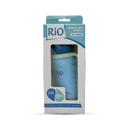 Rio's Regular Caliber- colored PP Feeding Bottle (260 ml)