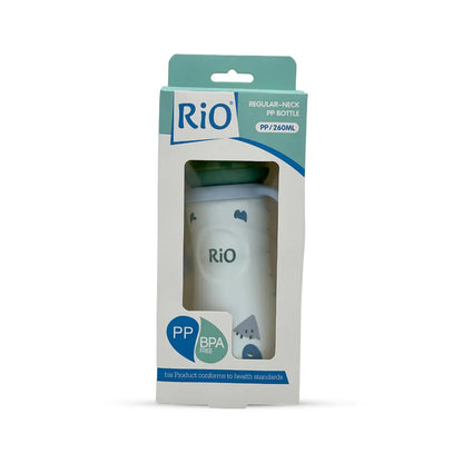 Rio's Regular Caliber- white PP Feeding Bottle (260 ml)