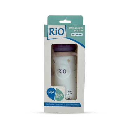 Rio's Regular Caliber- white PP Feeding Bottle (260 ml)