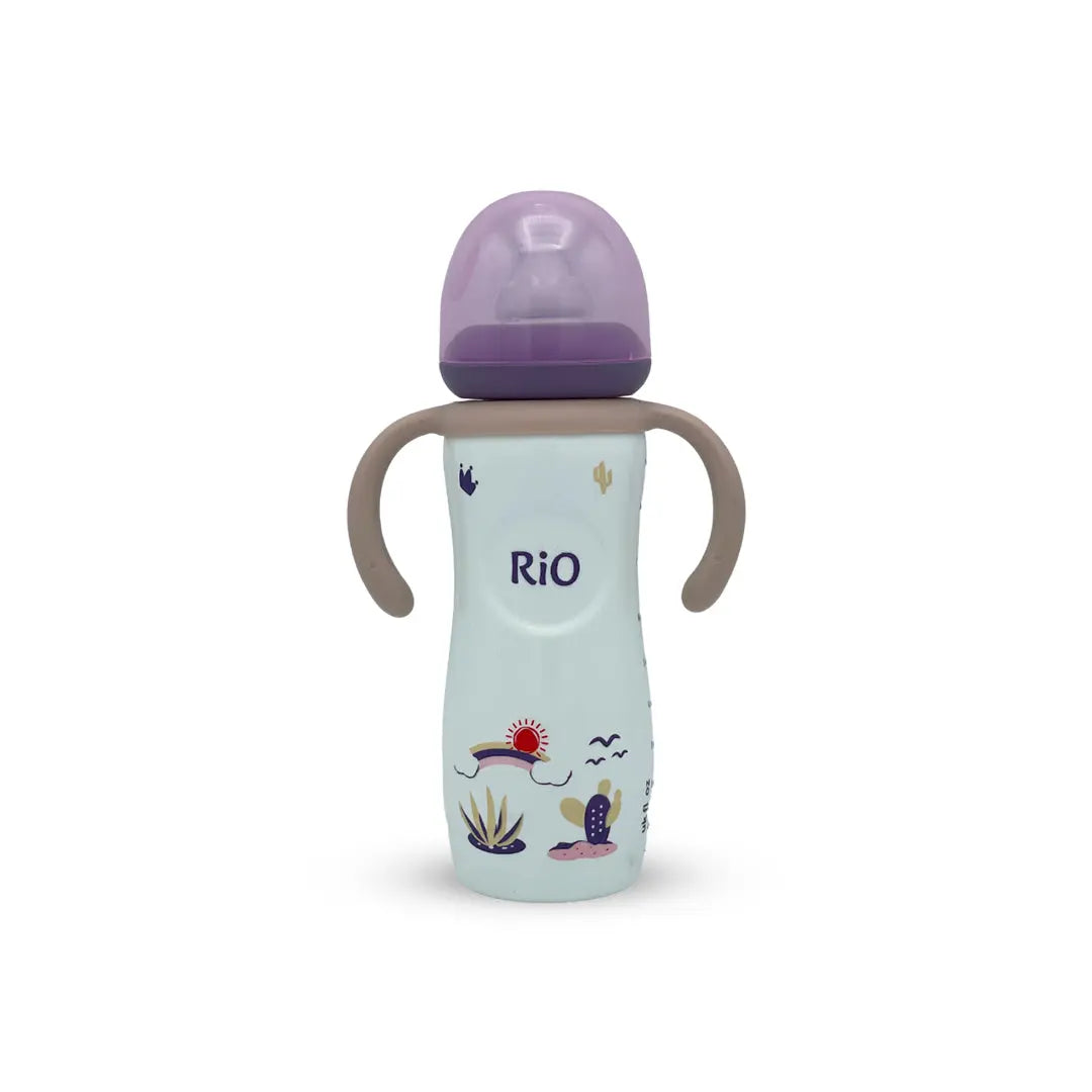 Rio's Regular Caliber- white PP Feeding Bottle (260 ml)