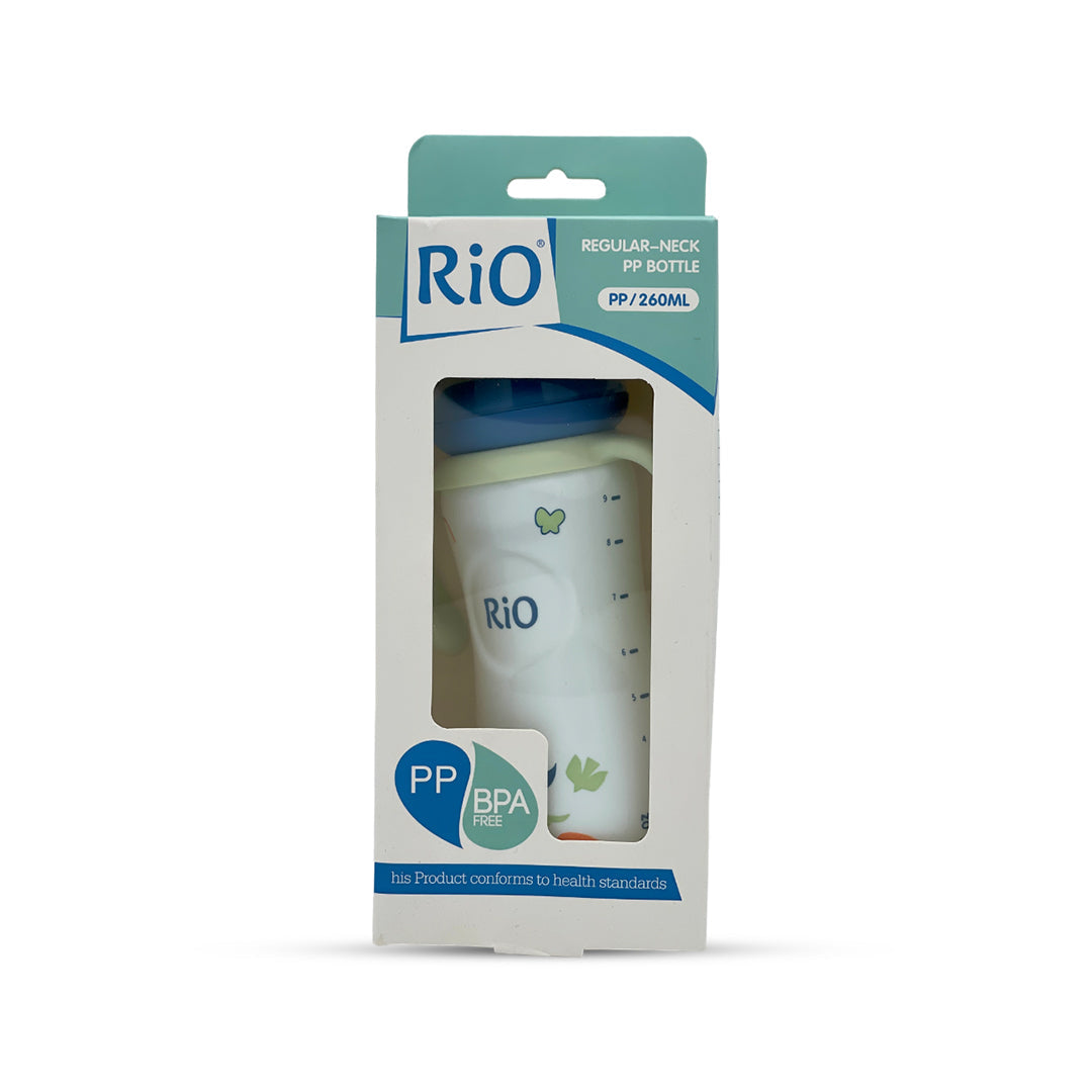 Rio's Regular Caliber- white PP Feeding Bottle (260 ml)