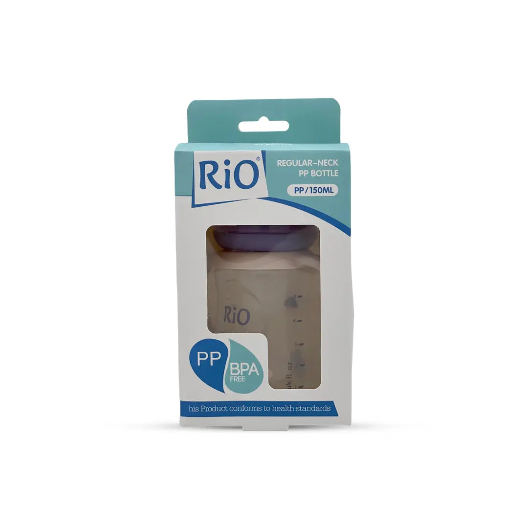 Rio's Regular Caliber- Transparent PP Feeding Bottle (150 ml)