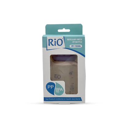 Rio's Regular Caliber- Transparent PP Feeding Bottle (150 ml)