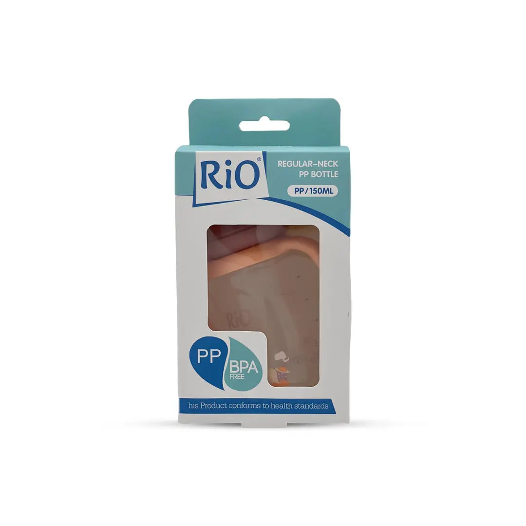 Rio's Regular Caliber- Transparent PP Feeding Bottle (150 ml)