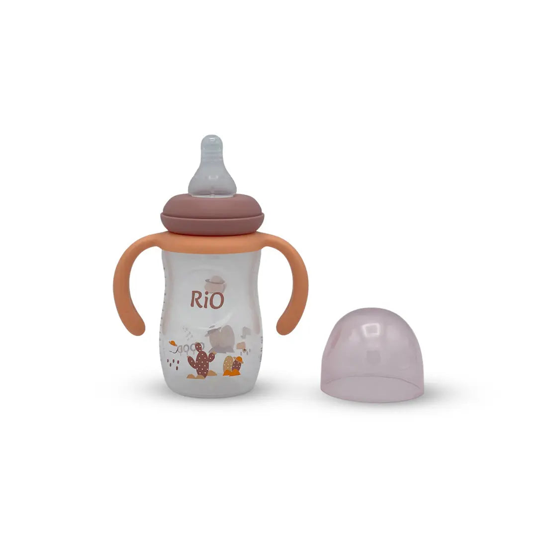 Rio's Regular Caliber- Transparent PP Feeding Bottle (150 ml)