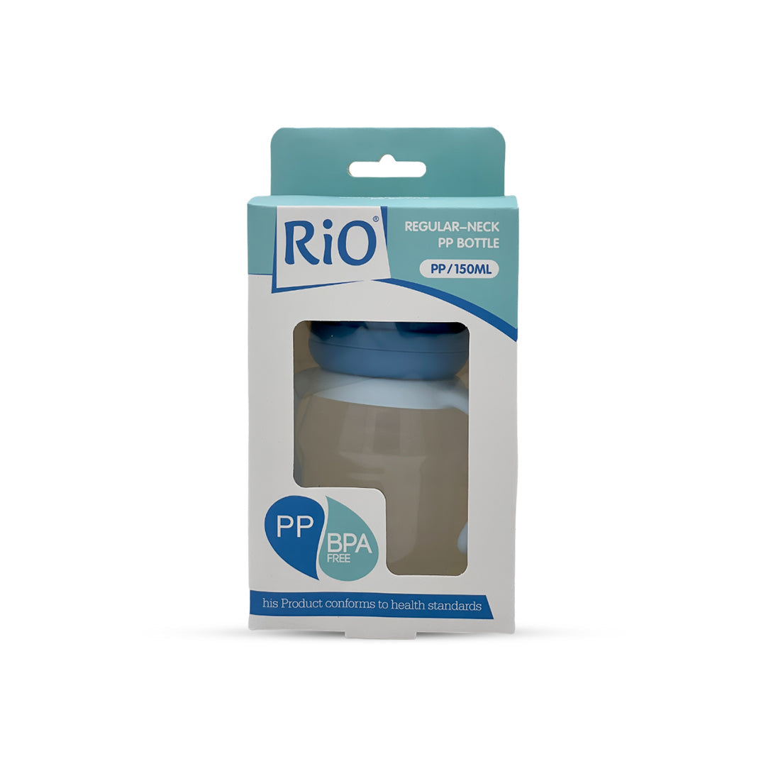 Rio's Regular Caliber-Transparent PP Feeding Bottle (150 ml)