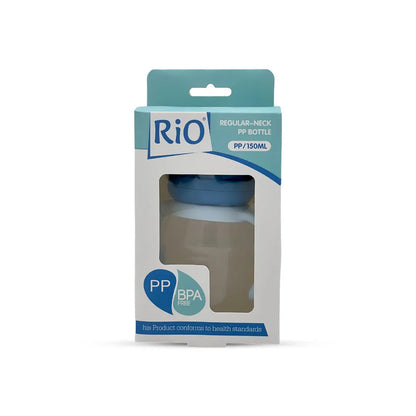 Rio's Regular Caliber-Transparent PP Feeding Bottle (150 ml)