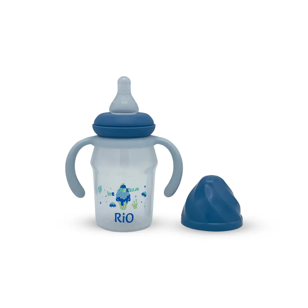 Rio's Regular Caliber-Transparent PP Feeding Bottle (150 ml)
