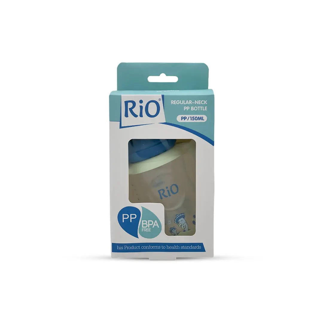 Rio's Regular Caliber- Transparent PP Feeding Bottle (150 ml)
