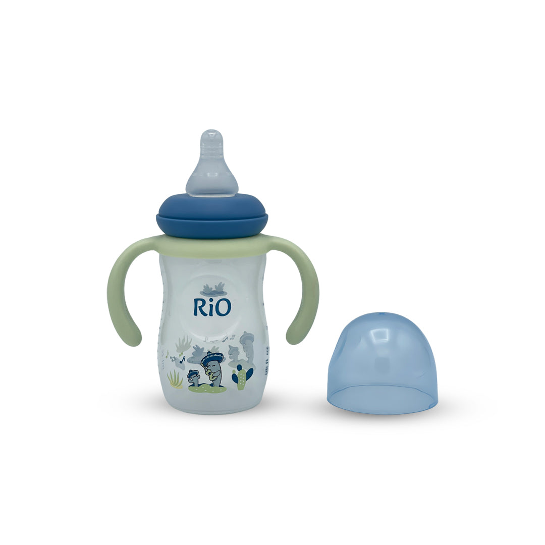 Rio's Regular Caliber- Transparent PP Feeding Bottle (150 ml)