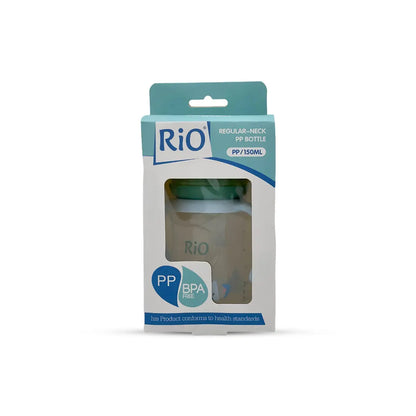 Rio's Regular Caliber- Transparent PP Feeding Bottle (150 ml)