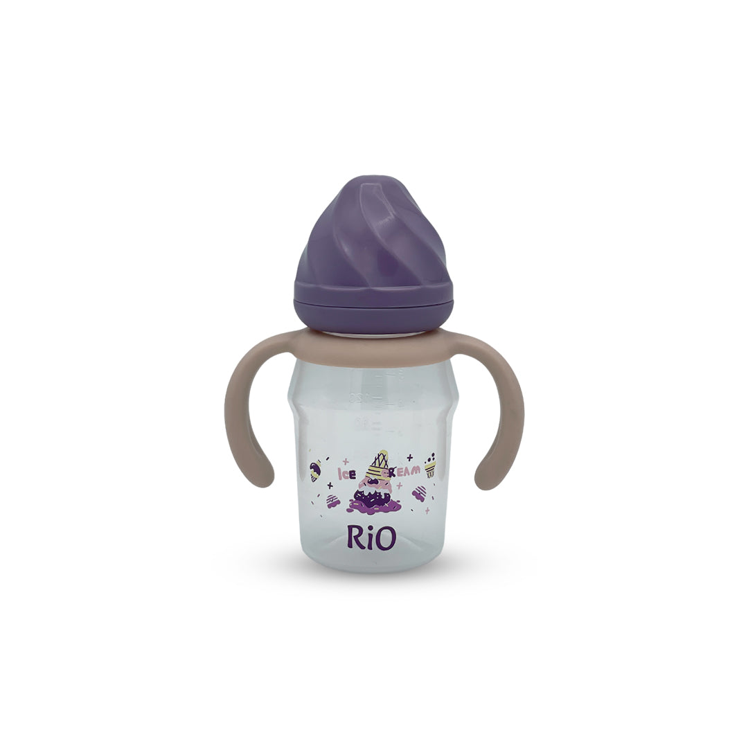 Rio's Regular Caliber-Transparent PP Feeding Bottle (150 ml)