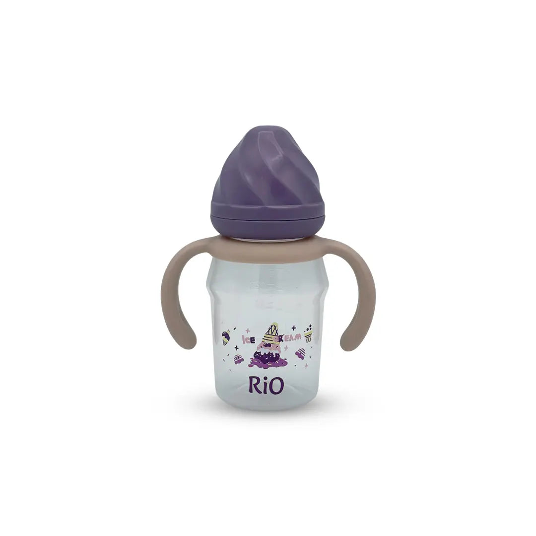 Rio's Regular Caliber-Transparent PP Feeding Bottle (150 ml)
