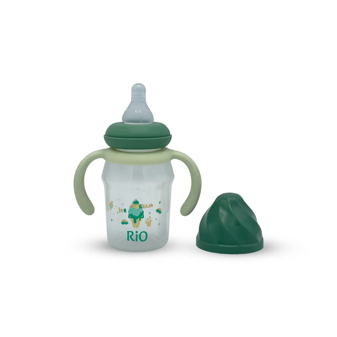Rio's Regular Caliber-Transparent PP Feeding Bottle (150 ml)