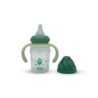Rio's Regular Caliber-Transparent PP Feeding Bottle (150 ml)