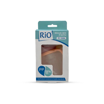 Rio's Regular Caliber-Transparent PP Feeding Bottle (150 ml)