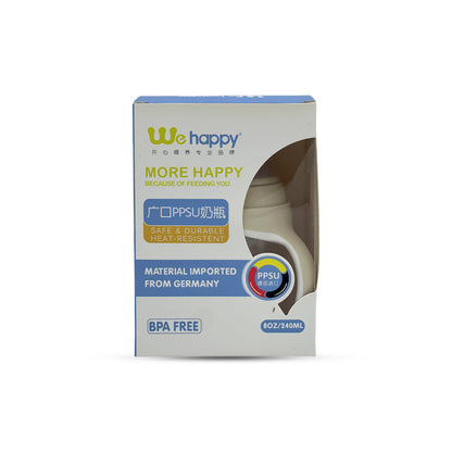 We Happy Extra Wide Caliber PPSU Feeding Bottle (240 ml)