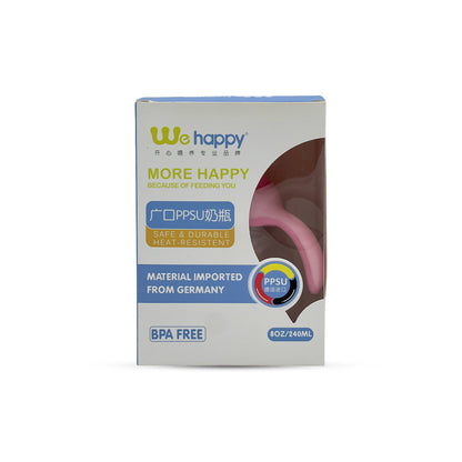 We Happy Extra Wide Caliber PPSU Feeding Bottle (240 ml)