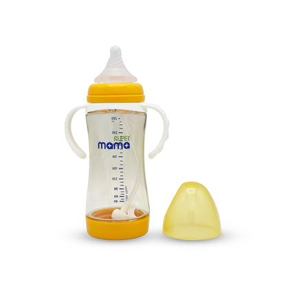 Super Mama Wide Caliber PPSU Feeding Bottle with handle (280 ml)