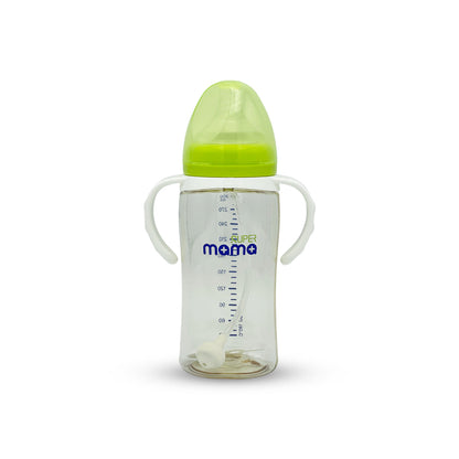Super Mama Wide Caliber PPSU Feeding Bottle with handle (300 ml)