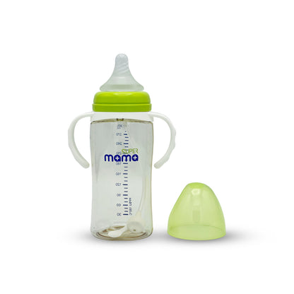 Super Mama Wide Caliber PPSU Feeding Bottle with handle (300 ml)
