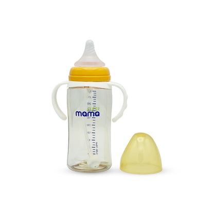 Super Mama Wide Caliber PPSU Feeding Bottle with handle (300 ml)