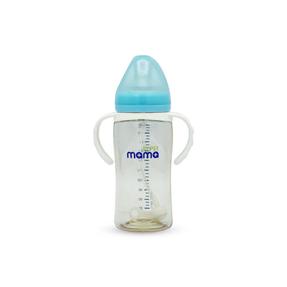 Super Mama Wide Caliber PPSU Feeding Bottle with handle (300 ml)