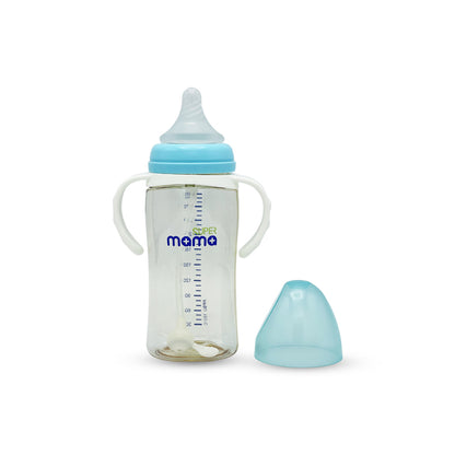 Super Mama Wide Caliber PPSU Feeding Bottle with handle (300 ml)